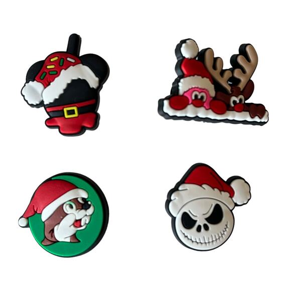 NEW Nightmare Before Christmas SHOE CHARMS 10pc for Croc Shoes Zippers Holiday - Picture 2 of 7